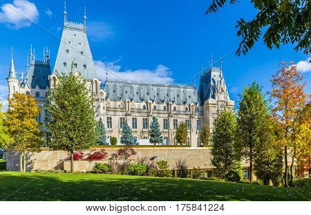 Beautiful autumn in Iasi town, Moldavia Romania