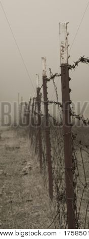 Recinzione in nebbia