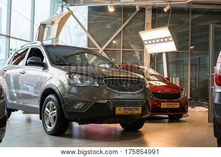 Showroom Of Dealership Chevrolet And Car In It In Kirov City In 2016