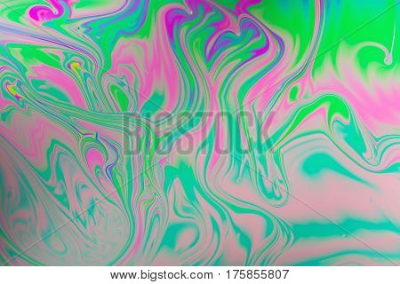 Many colors flows around and forms a beautiful pattern