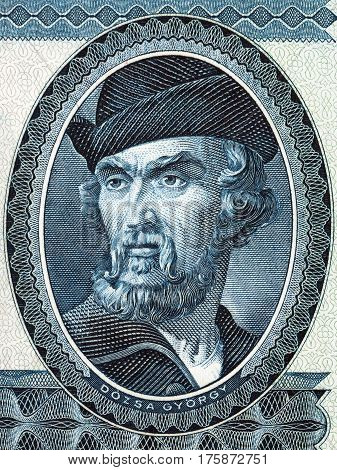 Gyorgy Dozsa portrait from Hungarian money - twenty Forint
