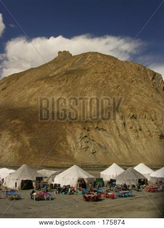 Food Tents, Mountain, Manali-leh Highway, Ladakh
