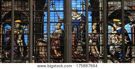 Stained Glass - Brussels Cathedral
