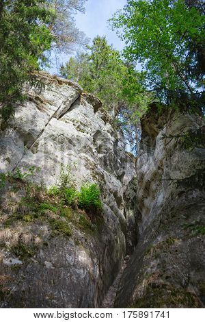 Sietiniezis - the largest white sandstone outcrop in the Baltics