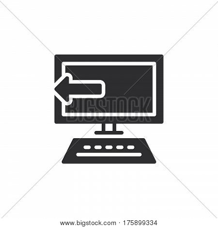 Software uninstall icon vector filled flat sign solid pictogram isolated on white. Symbol logo illustration. Pixel perfect
