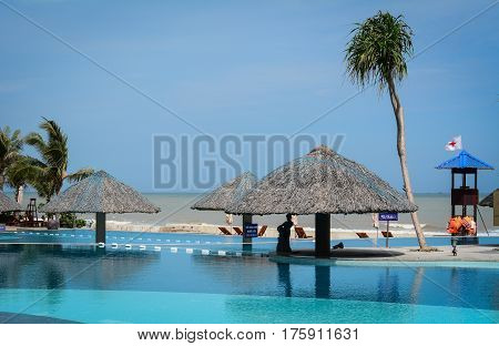 Swimming Pool At Hotel In Vung Tau, Vietnam