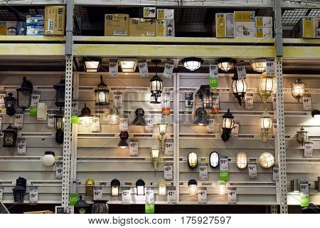 Light And Ceiling Fan Display