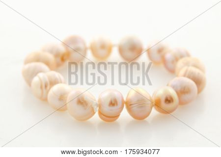Pearls necklaces Women's Accessories ,on a White background