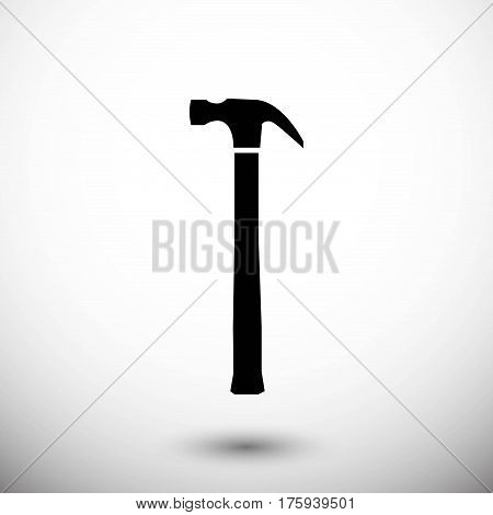 hammer icon stock vector illustration flat design