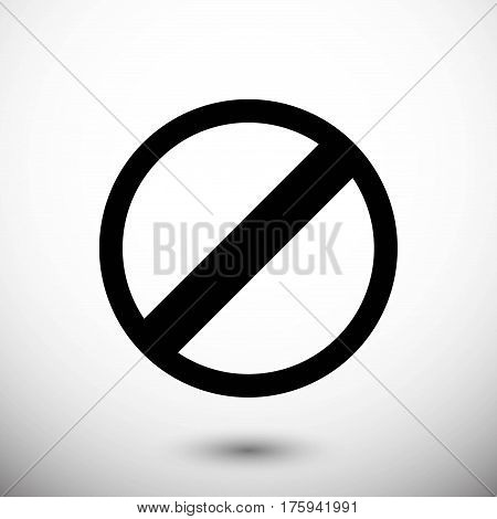 rescricted icon stock vector illustration flat design