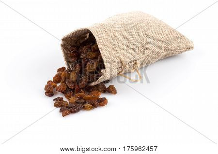 Sweet Raisins On White
