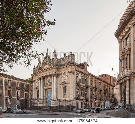 The Church Of San Biagio Is A Catholic Church In Catania