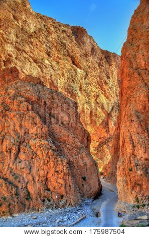 Todgha Gorge, a canyon in the High Atlas Mountains in Morocco