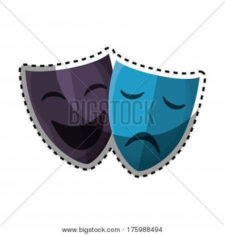 mask teather isolated icon vector illustration design