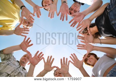 Peolple руки круг