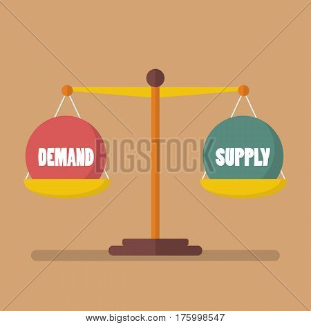House and Bank balance on the scale. Business Concept