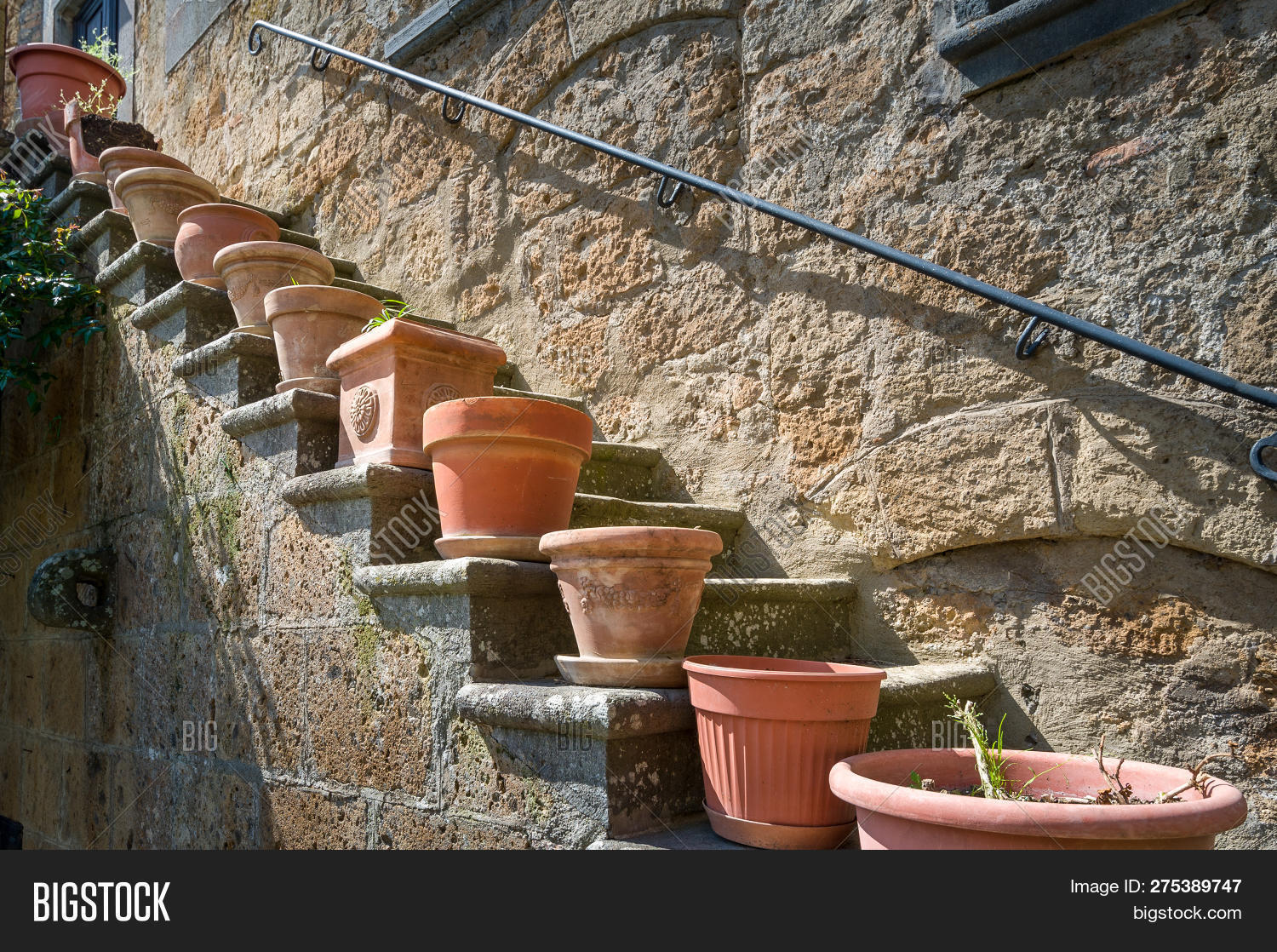 Flower Pots Steps Image & Photo (Free Trial) Bigstock