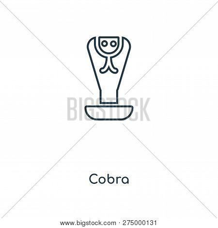 Cobra Icon In Trendy Design Style. Cobra Icon Isolated On White Background. Cobra Vector Icon Simple
