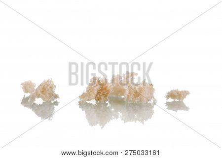 Crumbles To The Smell Of Fresh Bread Isolated On White Background