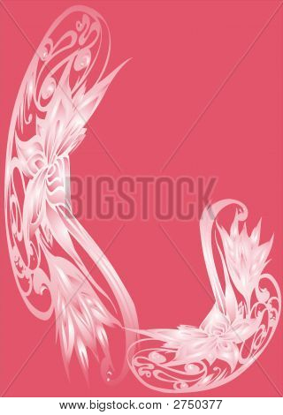 Pink Floral Frame