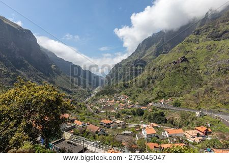 View The Pass Boca Da Encumeada On Madeira Island. Portugal