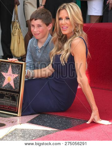 LOS ANGELES - MAY 10:  Calvin Laughlin, Ellen K at the Ellen K Star Ceremony on the Hollywood Walk of Fame on May 10, 2012 in Los Angeles, CA
