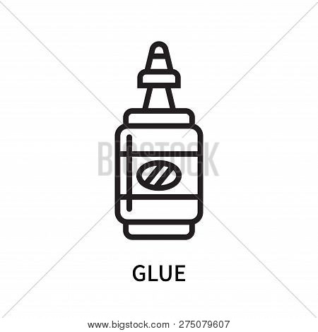 Glue Icon Isolated On White Background. Glue Icon Simple Sign. Glue Icon Trendy And Modern Symbol Fo