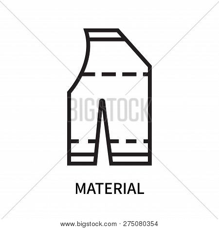Material Icon Isolated On White Background. Material Icon Simple Sign. Material Icon Trendy And Mode