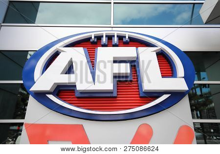 Melbourne Australia - November 30, 2018: Afl Australian Football League Australia
