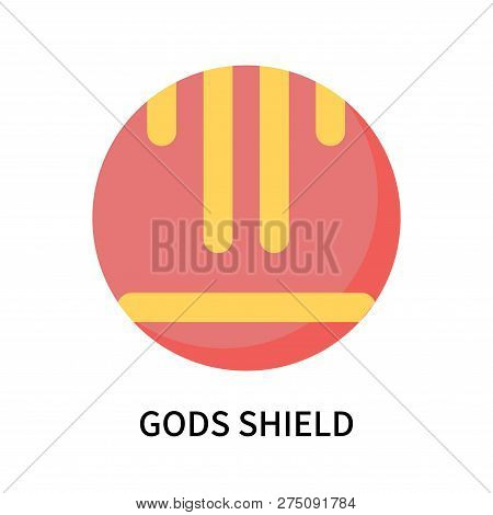 Gods Shield Icon Isolated On White Background. Gods Shield Icon Simple Sign. Gods Shield Icon Trendy