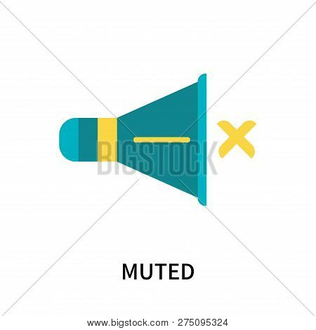 Muted Icon Isolated On White Background. Muted Icon Simple Sign. Muted Icon Trendy And Modern Symbol
