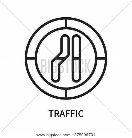 Traffic Icon Isolated On White Background. Traffic Icon Simple Sign. Traffic Icon Trendy And Modern 