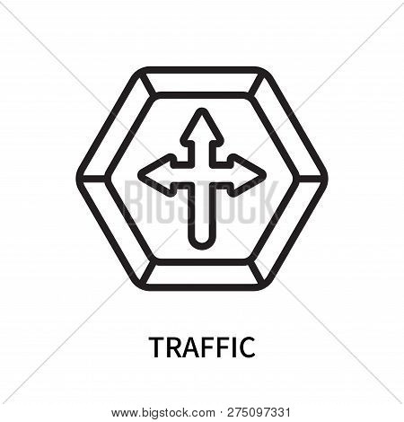 Traffic Icon Isolated On White Background. Traffic Icon Simple Sign. Traffic Icon Trendy And Modern 