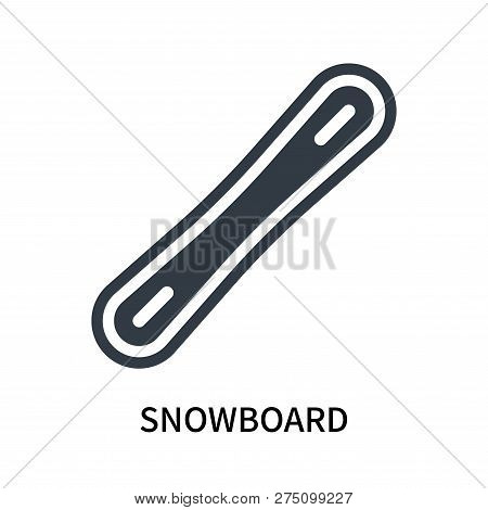 Snowboard Icon Isolated On White Background. Snowboard Icon Simple Sign. Snowboard Icon Trendy And M