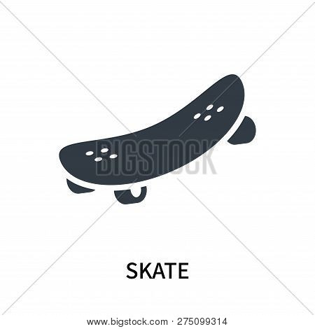Skate Icon Isolated On White Background. Skate Icon Simple Sign. Skate Icon Trendy And Modern Symbol
