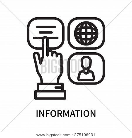 Information Icon Isolated On White Background. Information Icon Simple Sign. Information Icon Trendy