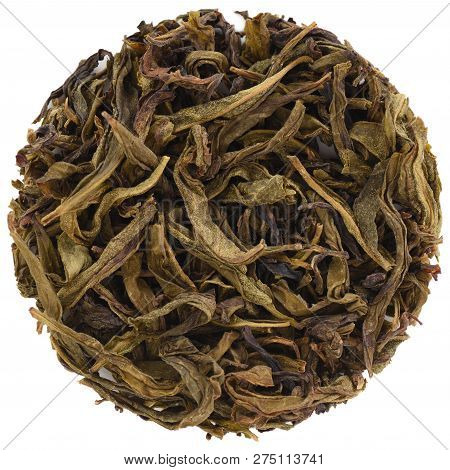 Bai Ji Guan White Cockscomb Wu Yi Oolong Isolated