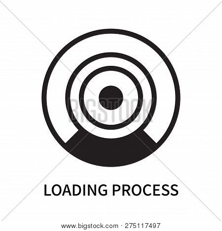 Loading Process Icon Isolated On White Background. Loading Process Icon Simple Sign. Loading Process