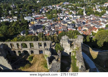 View From Castle  Koenigstein On Old Town Koenigstein ( Konigstein)  Im Taunus, Hesse, Germany: Hist