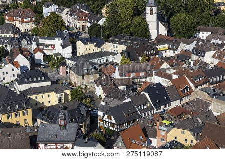 View From Castle  Koenigstein On Old Town Koenigstein ( Konigstein)  Im Taunus, Hesse, Germany: Hist