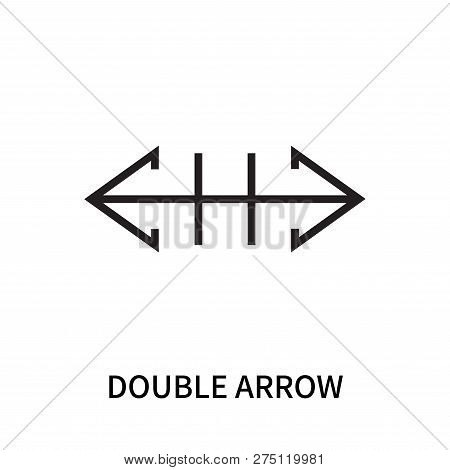 Double Arrow Icon Isolated On White Background. Double Arrow Icon Simple Sign. Double Arrow Icon Tre