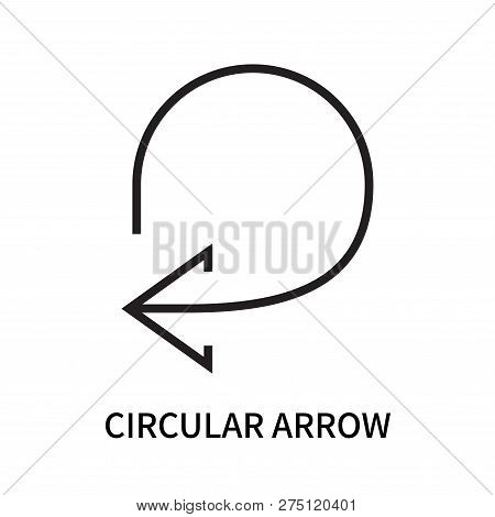 Circular Arrow Icon Isolated On White Background. Circular Arrow Icon Simple Sign. Circular Arrow Ic