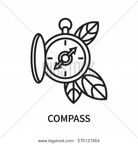 Compass Icon Isolated On White Background. Compass Icon Simple Sign. Compass Icon Trendy And Modern 