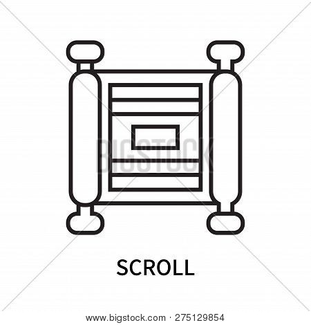 Scroll Icon Isolated On White Background. Scroll Icon Simple Sign. Scroll Icon Trendy And Modern Sym