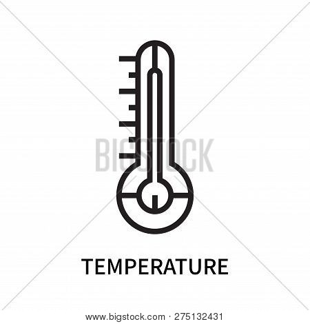 Temperature Icon Isolated On White Background. Temperature Icon Simple Sign. Temperature Icon Trendy