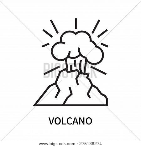 Volcano Icon Isolated On White Background. Volcano Icon Simple Sign. Volcano Icon Trendy And Modern 