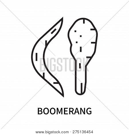 Boomerang Icon Isolated On White Background. Boomerang Icon Simple Sign. Boomerang Icon Trendy And M