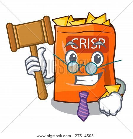 Judge Chips Isolated On A Collection Mascot