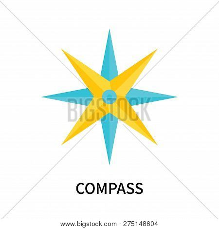 Compass Icon Isolated On White Background. Compass Icon Simple Sign. Compass Icon Trendy And Modern 