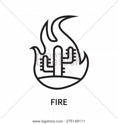 Fire Icon Isolated On White Background. Fire Icon Simple Sign. Fire Icon Trendy And Modern Symbol Fo